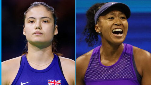Pictured L-R: Emma Raducanu and Naomi Osaka.