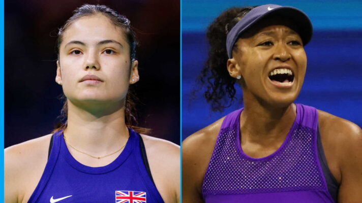Pictured L-R: Emma Raducanu and Naomi Osaka.