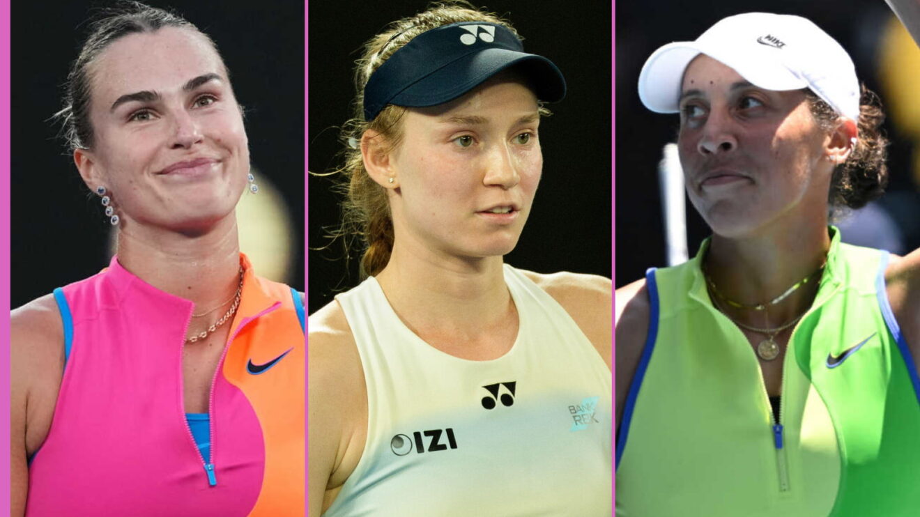 Pictured L-R: Aryna Sabalenka, Elena Rybakina, and Madison Keys.