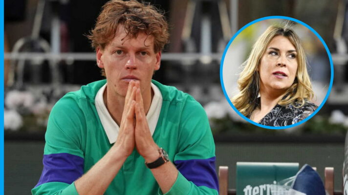 Pictured: Jannik Sinner and Marion Bartoli.