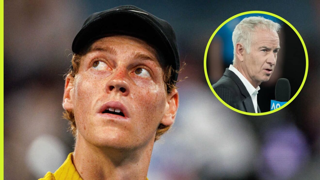 Jannik Sinner and John McEnroe