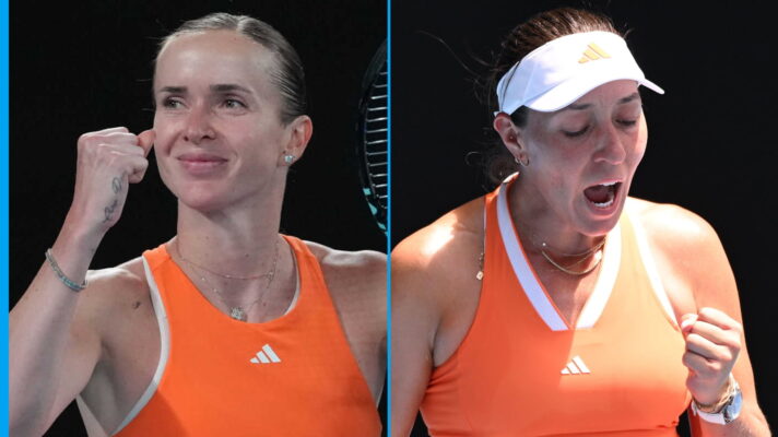 Pictured L-R: Elina Svitolina and Jessica Pegula.