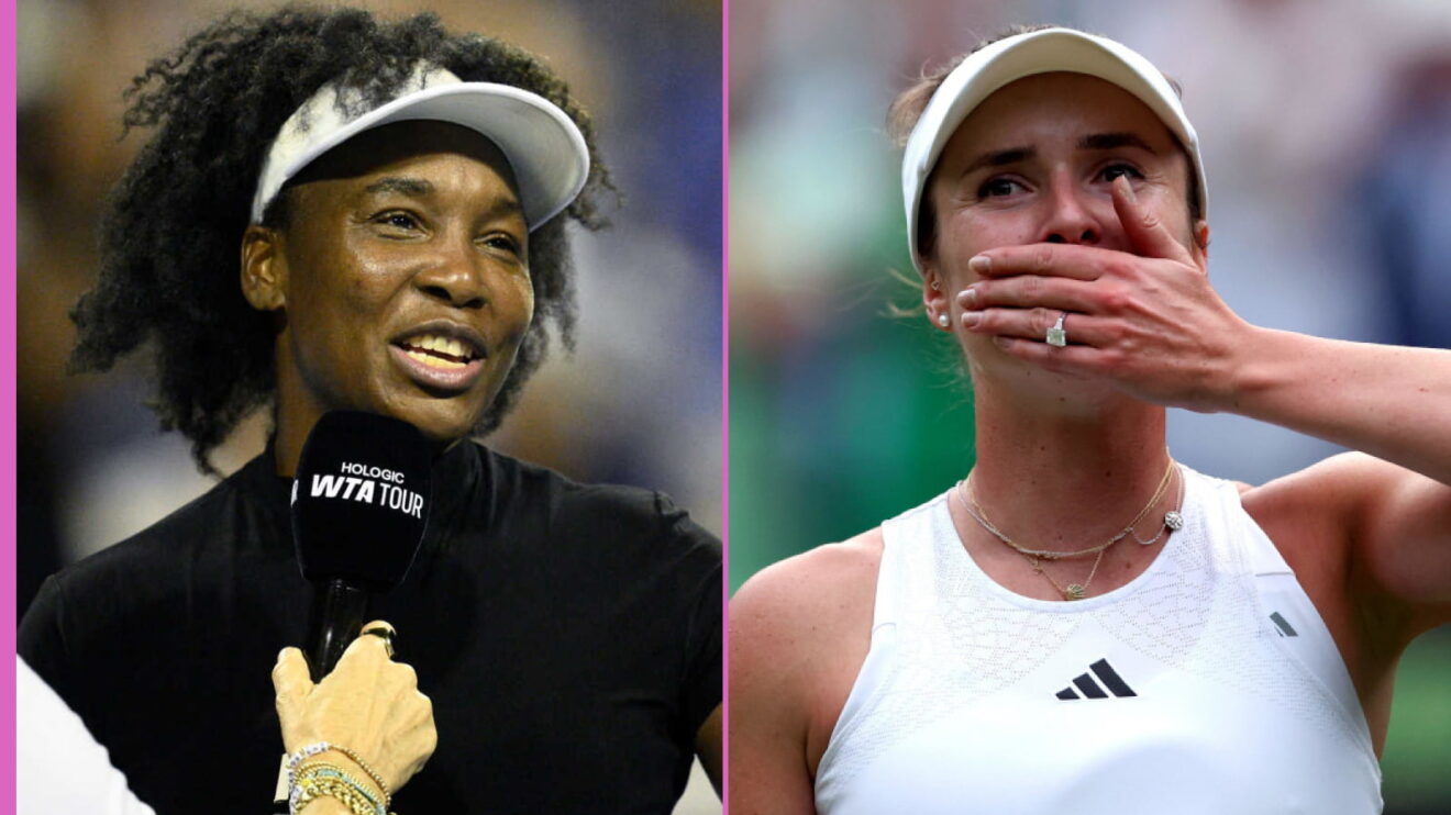 Pictured L-R: Venus Williams and Elina Svitolina.