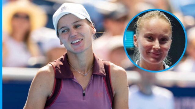 Pictured: Veronika and Polina Kudermetova.