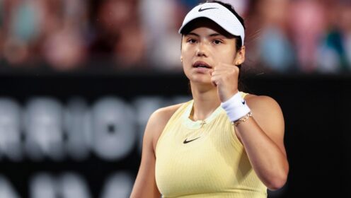 Emma Raducanu in Australia