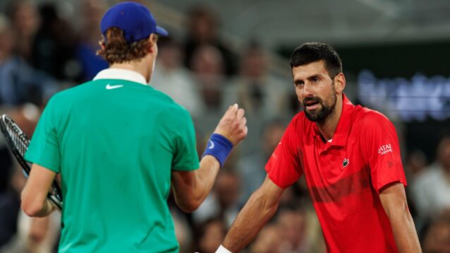 Jannik Sinner and Novak Djokovic