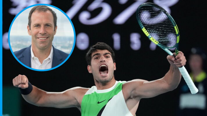 Carlos Alcaraz and Greg Rusedski