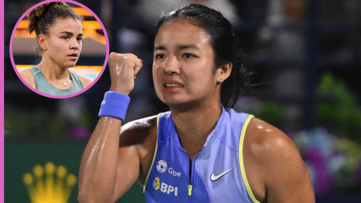 Pictured: Alex Eala with inset of Jasmine Paolini