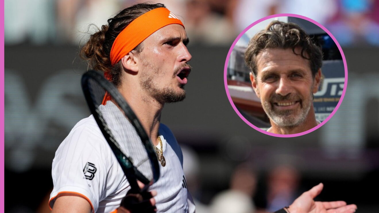Pictured: Alexander Zverev and Patrick Mouratoglou.