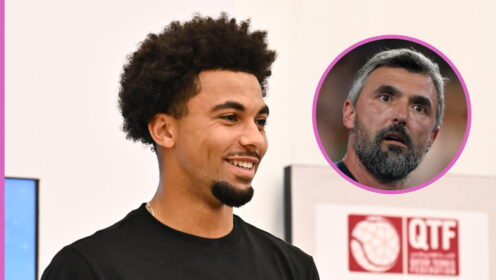 Pictured: Arthur Fils and Goran Ivanisevic.