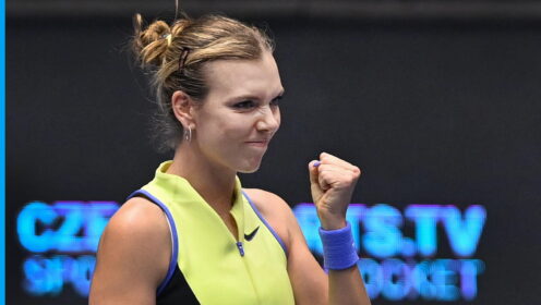 Katie Boulter celebrates