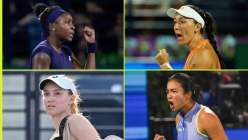 Coco Gauff, Jessica Pegula, Elena Rybakina and Alex Eala
