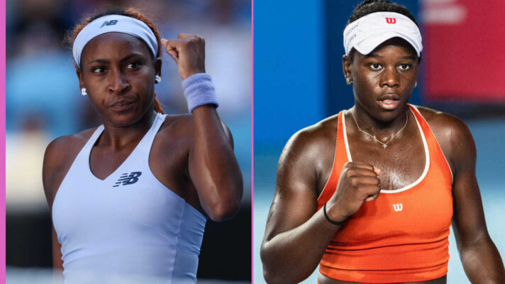 Pictured: Coco Gauff and Victoria Mboko