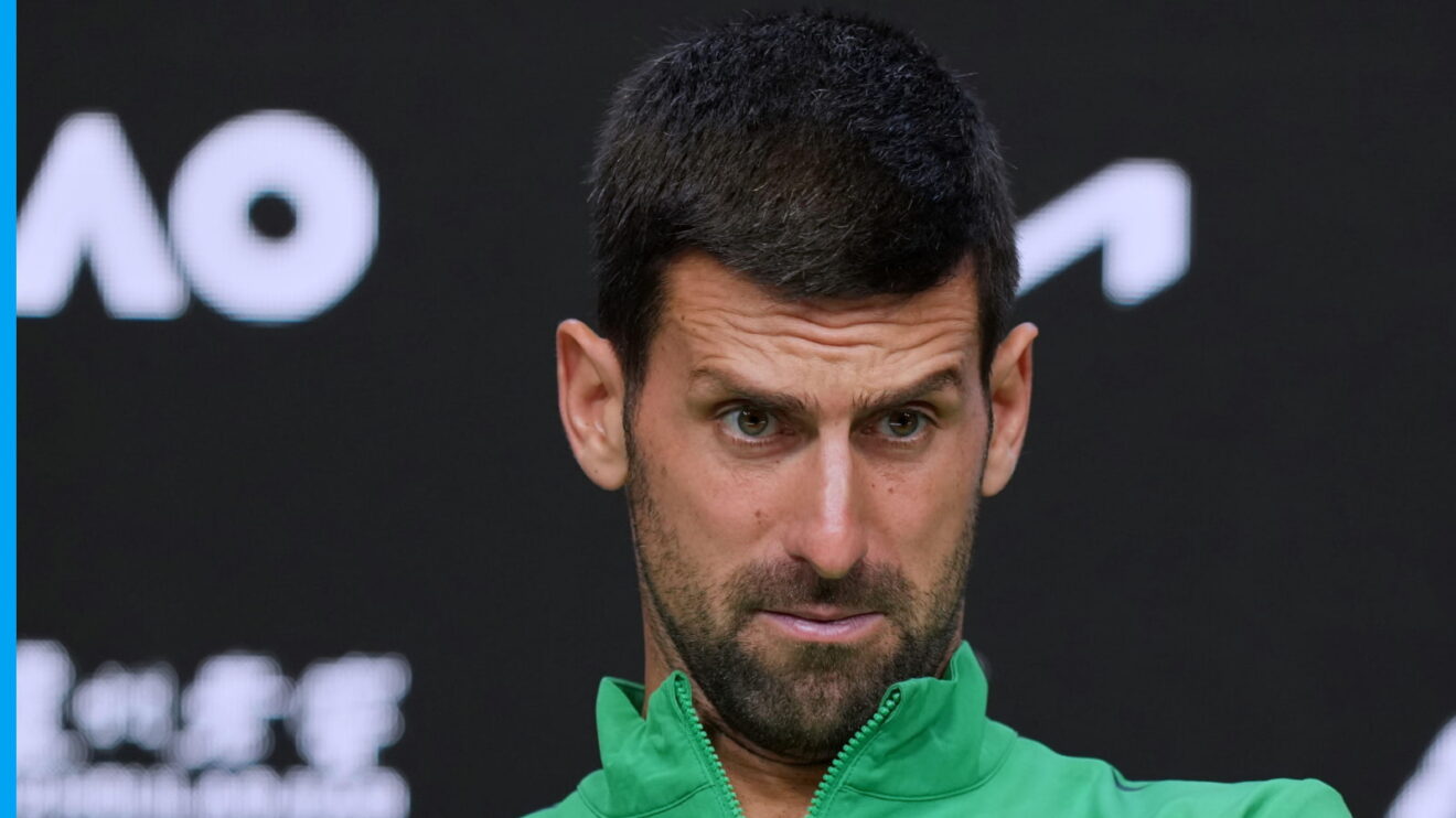 Novak Djokovic faces he media