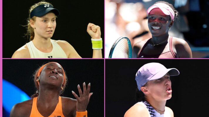 Elena Rybakina, Victoria Mboko, Coco Gauff and Iga Swiatek