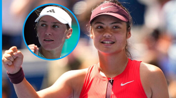 Pictured: Emma Raducanu and Kaja Juvan