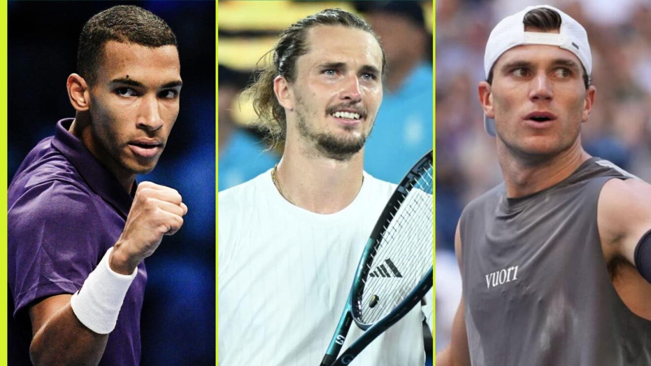 Felix Auger-Aliassime, Alexander Zverev and Jack Draper