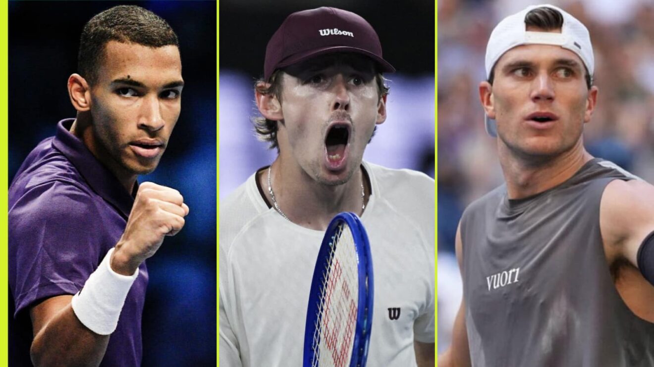 Felix Auger-Aliassime, Alex de Minaur and Jack Draper