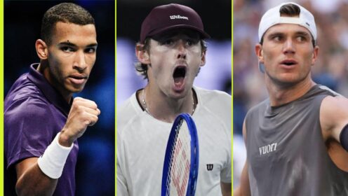 Felix Auger-Aliassime, Alex de Minaur and Jack Draper