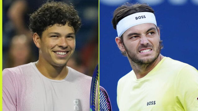 Pictured L-R: Ben Shelton and Taylor Fritz.
