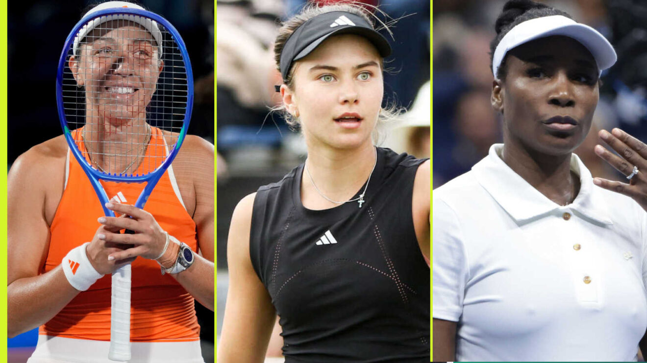 Pictured: Jessica Pegula, Iva Jovic and Venus Williams