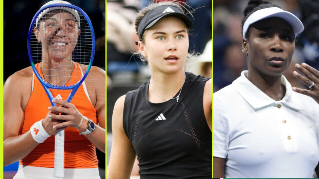 Pictured: Jessica Pegula, Iva Jovic and Venus Williams