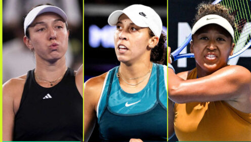 Pictured: Jessica Pegula, Madison Keys and Naomi Osaka