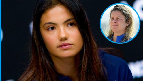 Emma Raducanu and Kim Clijsters