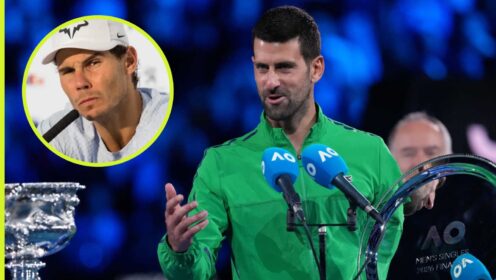 Rafael Nadal and Novak Djokovic