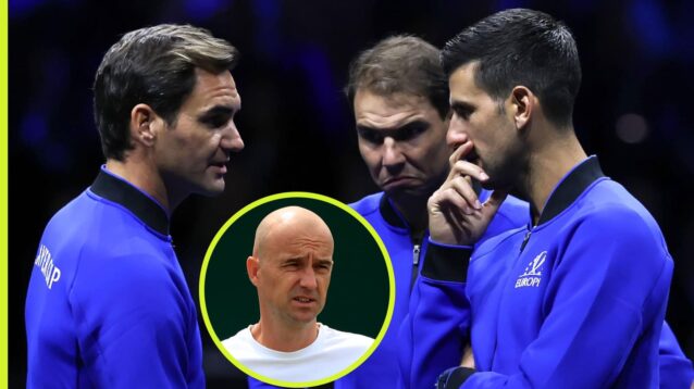 Roger Federer, Rafael Nadal, Novak Djokovic and Ivan Ljubicic