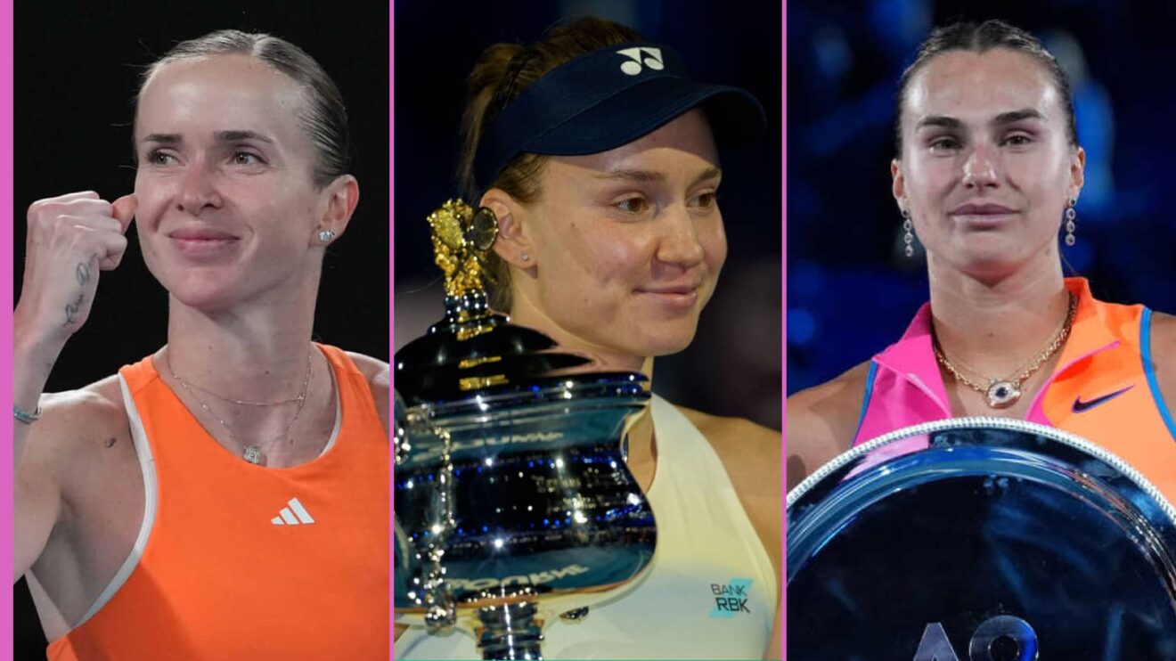 Elina Svitolina, Elena Rybakina and Aryna Sabalenka