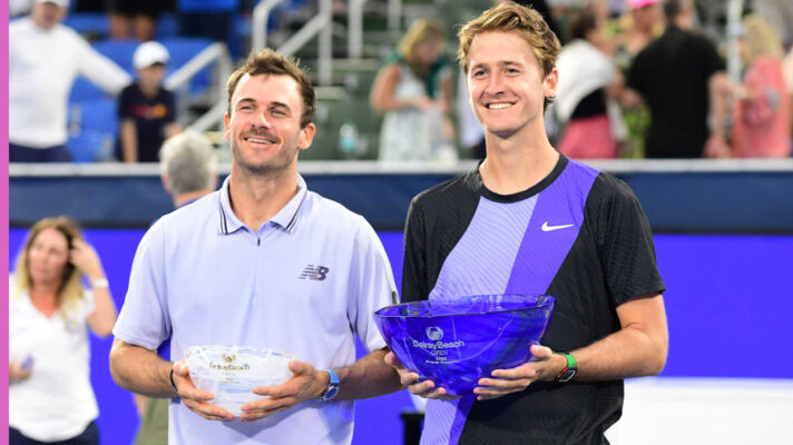 Pictured: Tommy Paul and Sebastian Korda after Delray Beach final