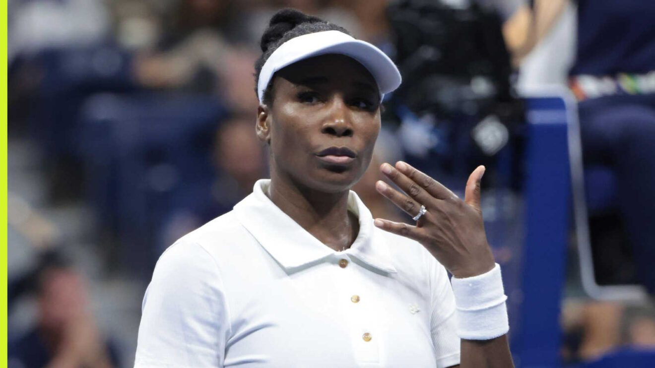 Pictured: Venus Williams during a match