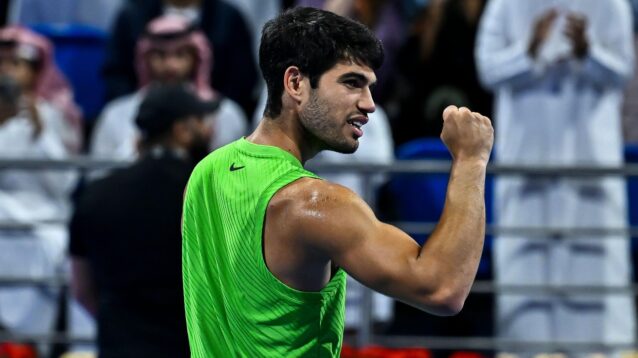 Carlos Alcaraz at the Doha Open