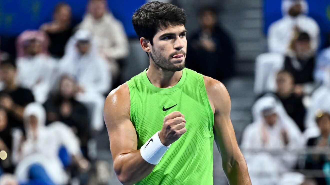 Carlos Alcaraz at the Doha Open