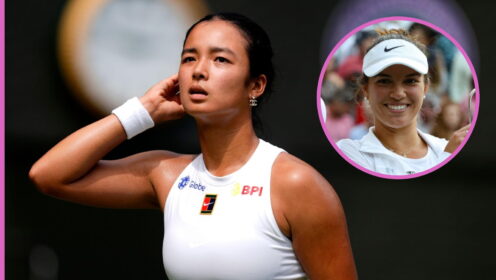 Pictured: Alex Eala and Desirae Krawczyk.