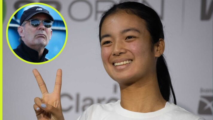 Alex Eala and Paul Annacone