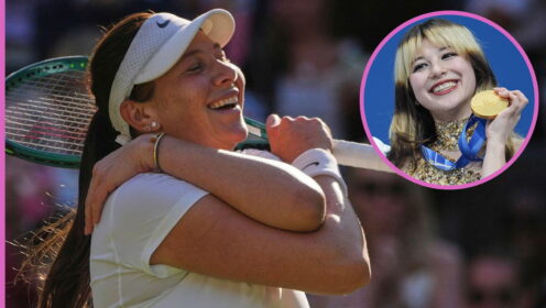 Pictured: Amanda Anisimova and Alysa Liu.