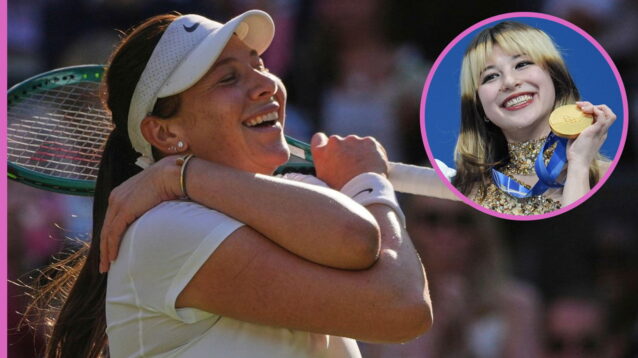 Pictured: Amanda Anisimova and Alysa Liu.
