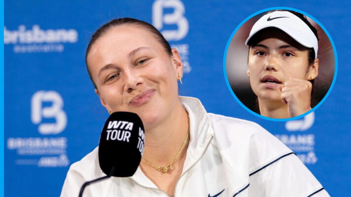 Pictured: Amanda Anisimova and Emma Raducanu.