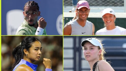 Arthur Fils, Rafael Nadal, Iga Swiatek, Alex Eala and Elena Rybakina