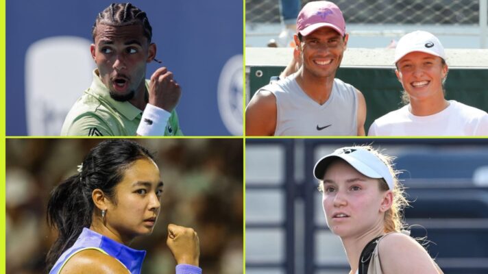 Arthur Fils, Rafael Nadal, Iga Swiatek, Alex Eala and Elena Rybakina