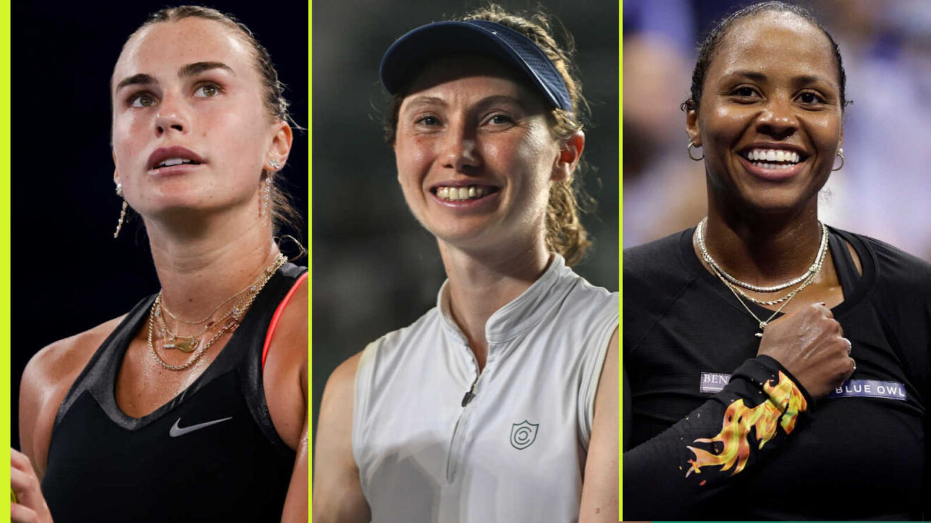 Pictured: Aryna Sabalenka, Cristian Busca and Taylor Townsend