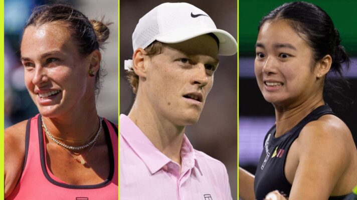 Aryna Sabalenka, Jannik Sinner and Alex Eala