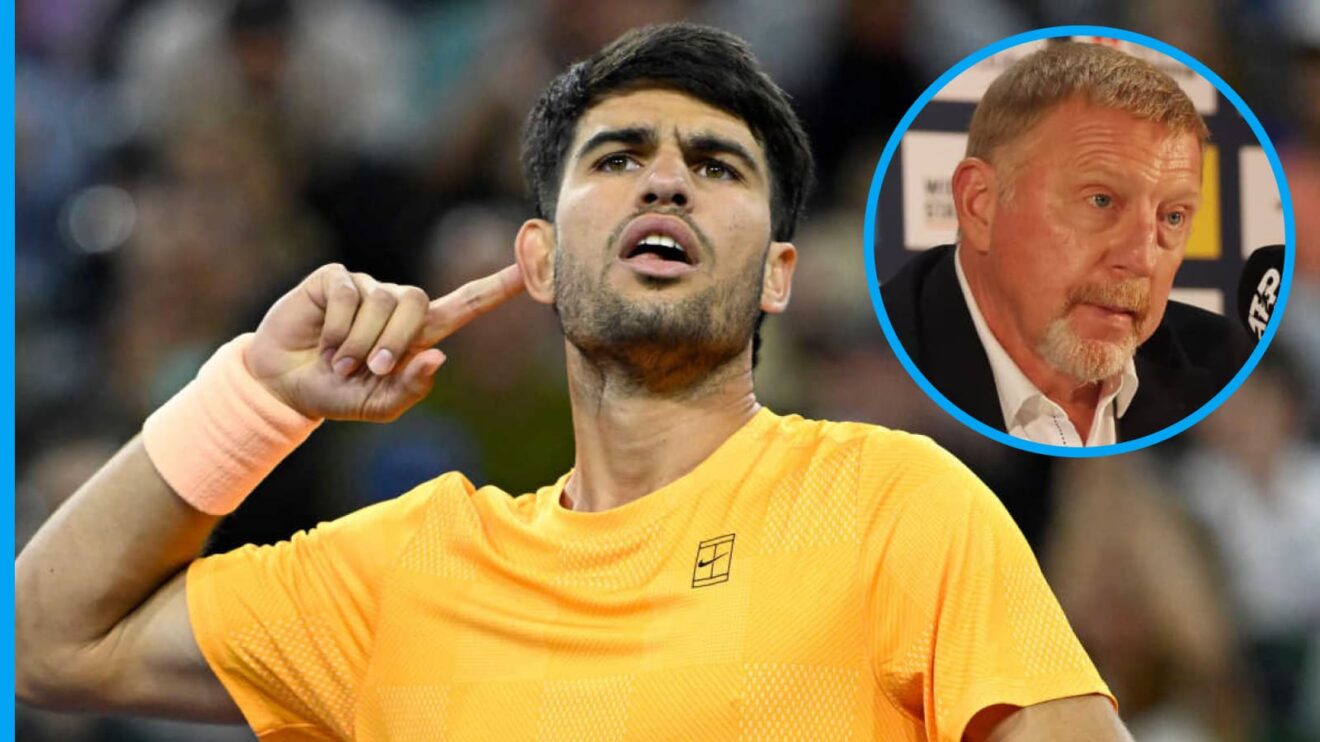 Carlos Alcaraz and Boris Becker