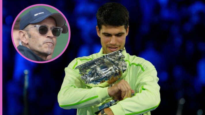 Pictured: Carlos Alcaraz with inset Samuel Lopez