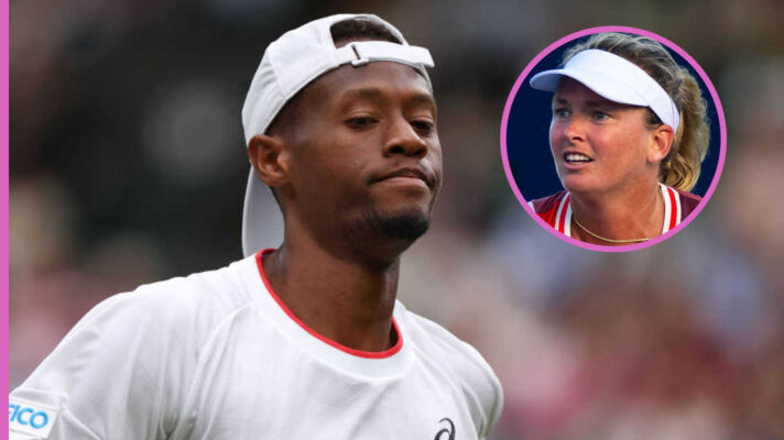 Pictured: Chris Eubanks with inset of Coco Vandeweghe