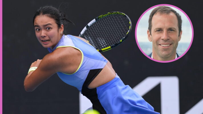 Alex Eala and Greg Rusedski