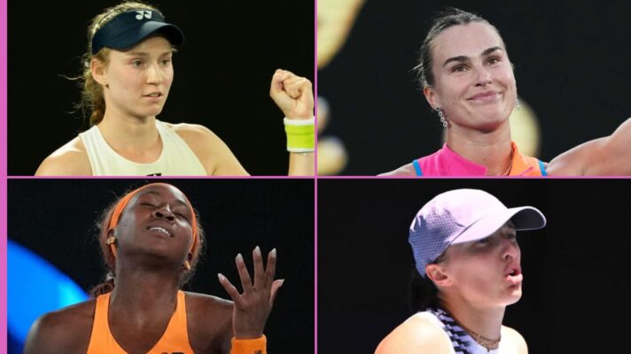 Elena Rybakina, Aryna Sabalenka, Coco Gauff and Iga Swiatek