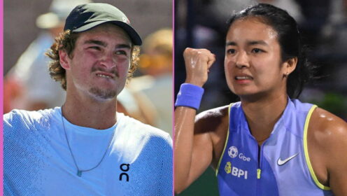 Pictured L-R: Joao Fonseca and Alex Eala.